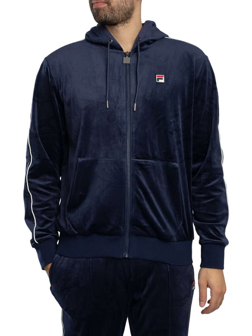 Fila Italo Velour Zip Hoodie, Blauw - Image 2