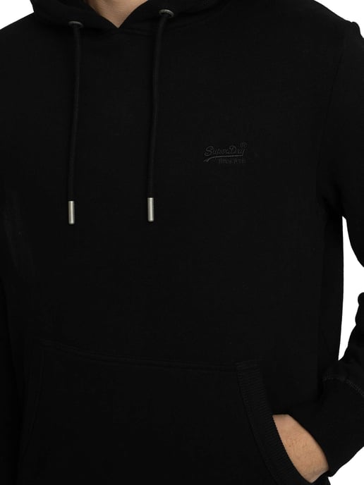 Superdry Essential-Hoodie Met Logo-Pullover, Zwart - Image 4