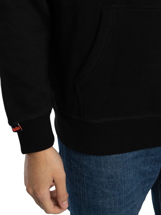 Superdry Essential-Hoodie Met Logo-Pullover, Zwart - Image 5
