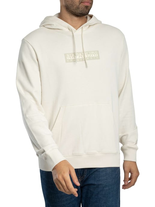 Napapijri Box-Logo Trui Met Capuchon, Wit - Image 2