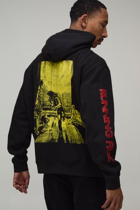 Oversized Iron Maiden License Hoodie - Image 1