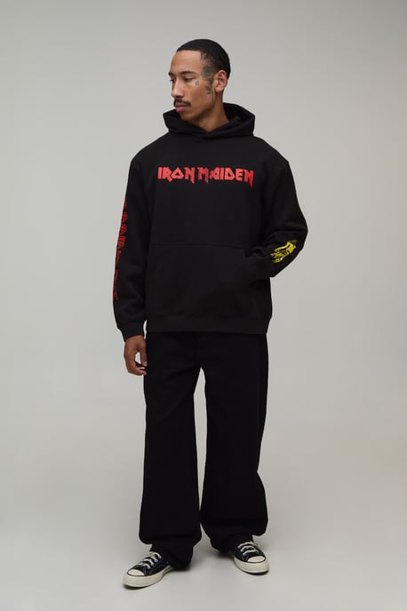 Oversized Iron Maiden License Hoodie - Image 4