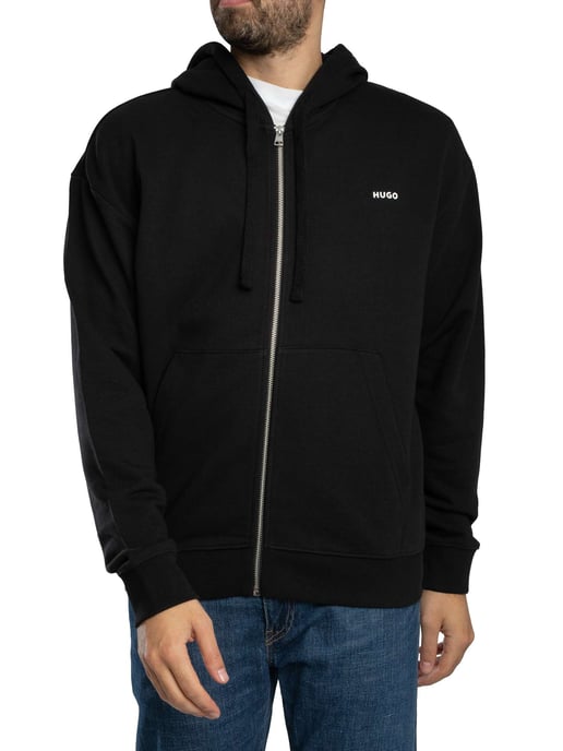 HUGO Dapozip Zip Hoodie, Zwart - Image 2