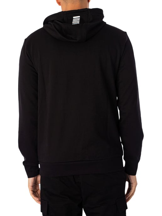 EA7 Jersey Trui Met Capuchon, Zwart - Image 3