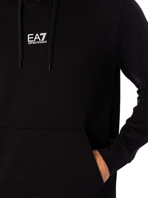EA7 Jersey Trui Met Capuchon, Zwart - Image 4