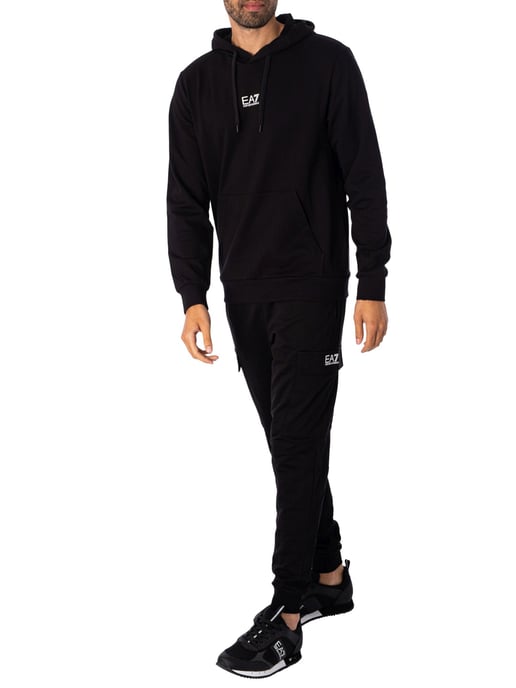 EA7 Jersey Trui Met Capuchon, Zwart - Image 5