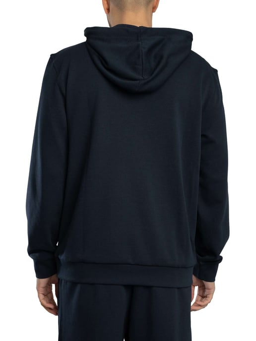 EA7 Pullover Hoodie Met Logopatch, Blauw - Image 3