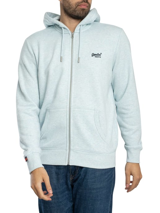 Superdry Essentiële Hoodie Met Logorits, Grijs - Image 2