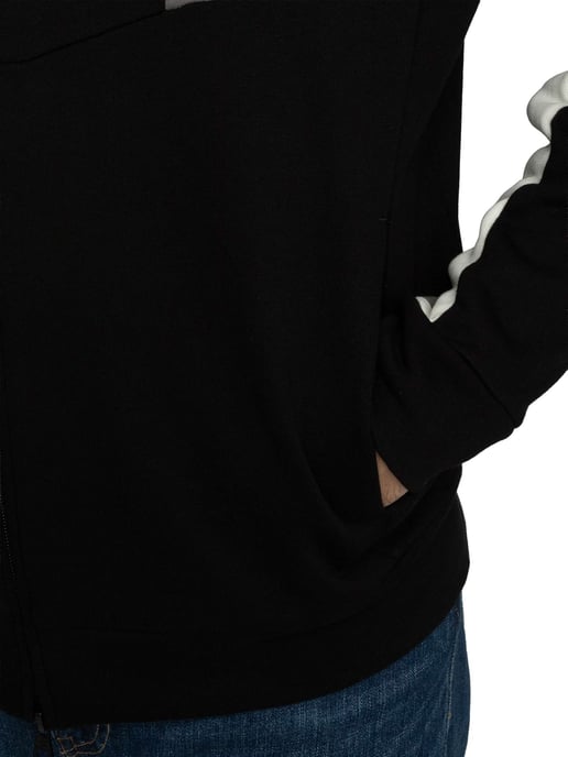 EA7 Logo Jersey Zip Hoodie, Zwart - Image 4