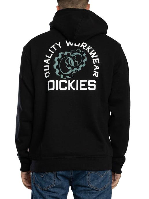 Dickies Payson Back Graphic Pullover Hoodie, Zwart - Image 3