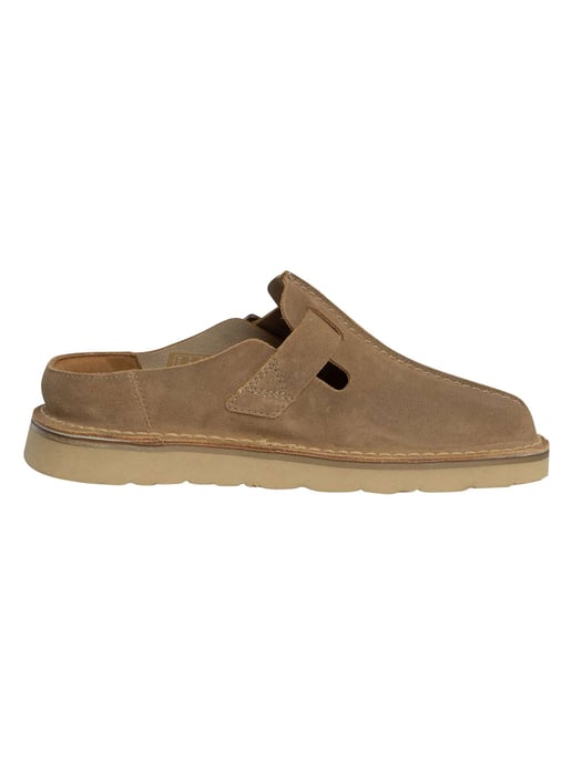 Clarks Solsbury Mule Suede Shoes, Beige - Image 3