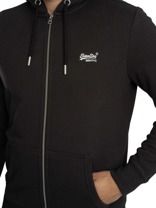 Superdry Essentiële Hoodie Met Logorits, Zwart - Image 4