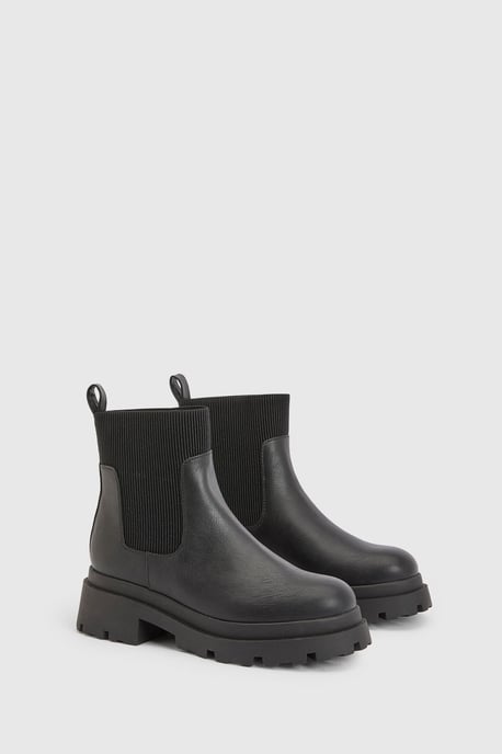 Cleated Sole Chelsea Boots - Image 3