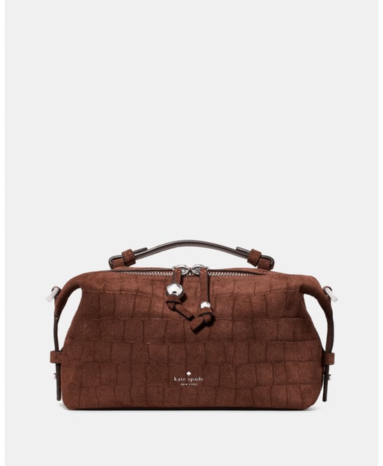 Billie Suede Croc Crossbody Bag - Image 1