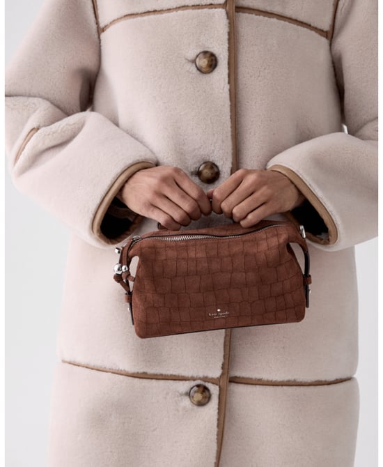 Billie Suede Croc Crossbody Bag - Image 3