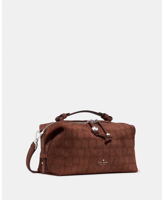 Billie Suede Croc Crossbody Bag - Image 4