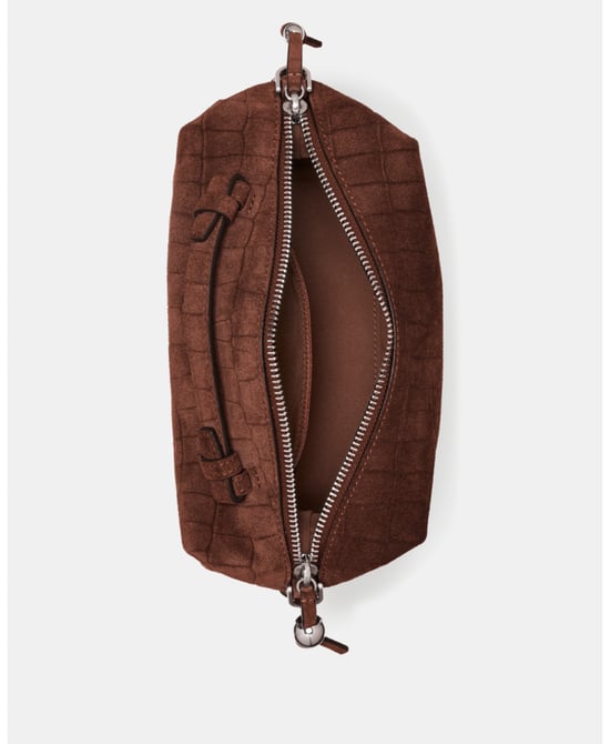 Billie Suede Croc Crossbody Bag - Image 6