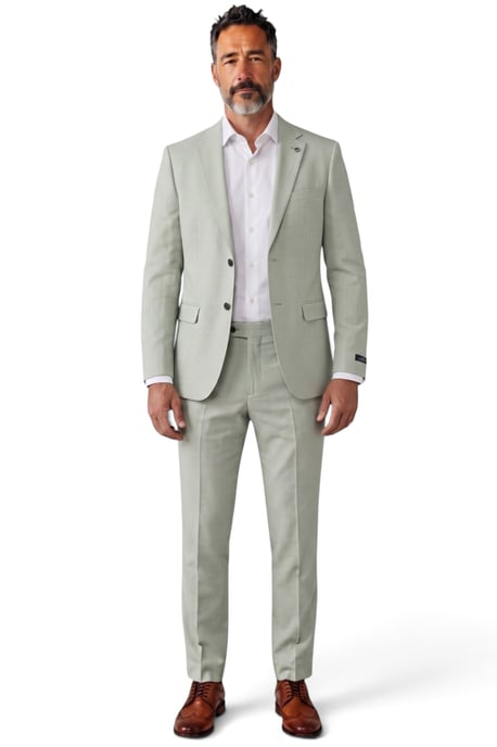 Saliegroene, getailleerde formele blazer voor heren - Belmount - Image 2
