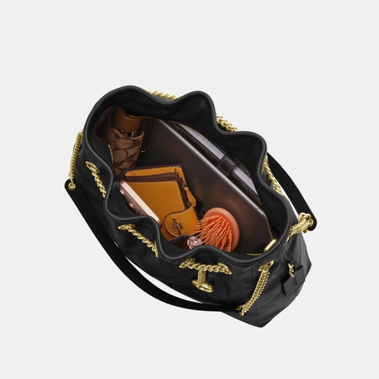 Evelyn Shoulder Bag With Quilting And Charm - Image 3