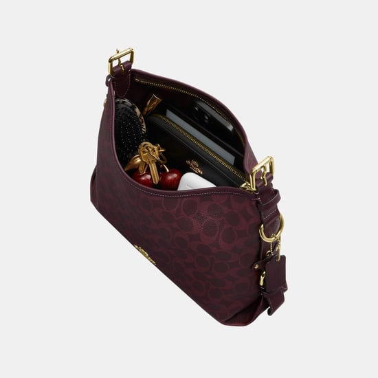Laurel Shoulder Bag With Buckles In Signature Canvas - Image 5