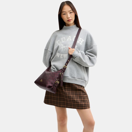 Laurel Shoulder Bag With Buckles In Signature Canvas - Image 6