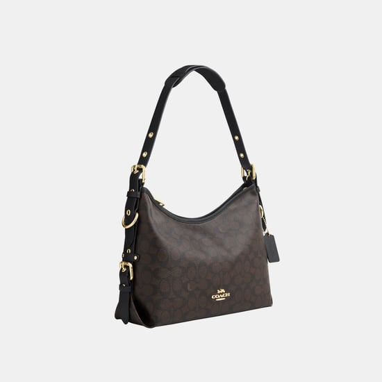 Laurel Shoulder Bag With Buckles In Signature Canvas - Image 4
