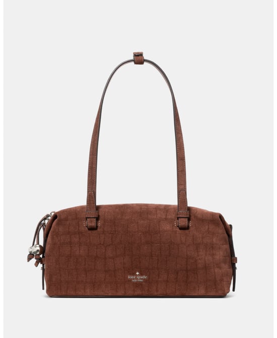 Billie Suede Croc Shoulder Bag - Image 1