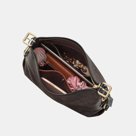 Laurel Shoulder Bag With Buckles In Signature Canvas - Image 6