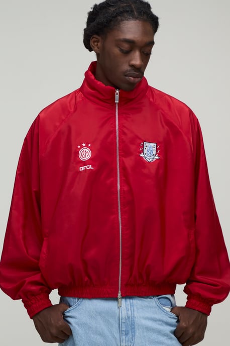 Oversized Funnel Neck Circa 98 Track Jacket - Image 1