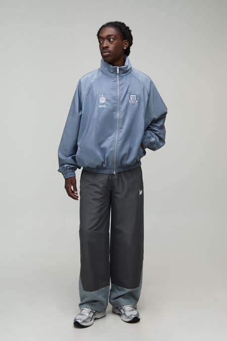 Tall Oversized Funnel Neck Circa 98 Track Jacket - Image 4