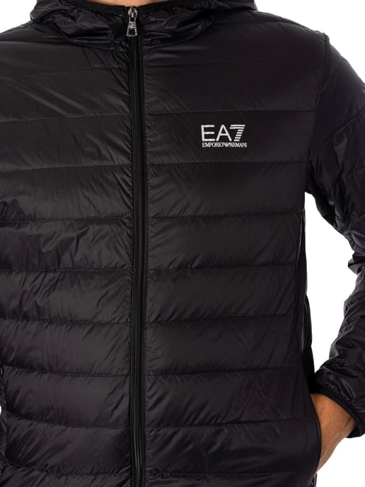 EA7 Geweven Donsjack, Zwart - Image 4