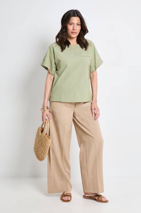 Textured Stripe Blouse - Image 2