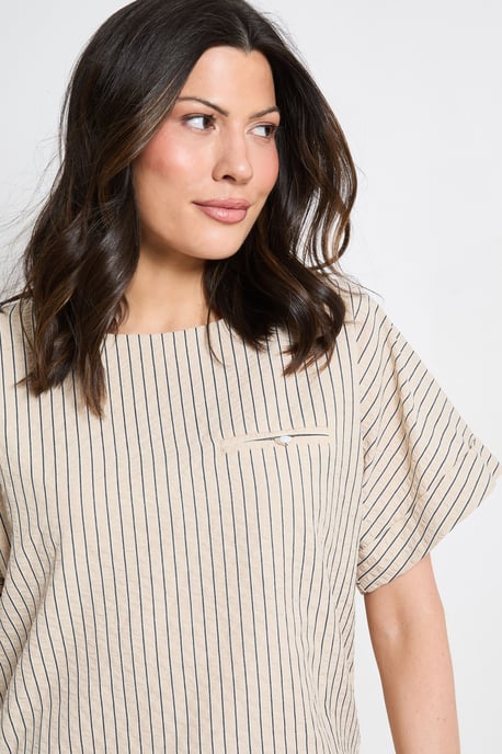 Textured Stripe Blouse - Image 4