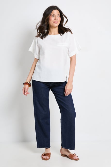 Textured Stripe Blouse - Image 2