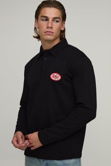 Regular Fit Man Applique Pique Polo - Image 1
