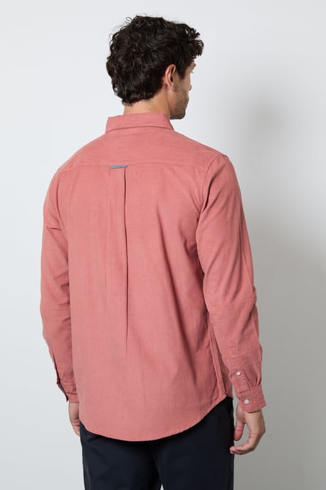 Pink Corduroy Long Sleeve Shirt - Image 3
