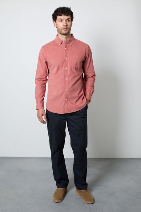 Pink Corduroy Long Sleeve Shirt - Image 4