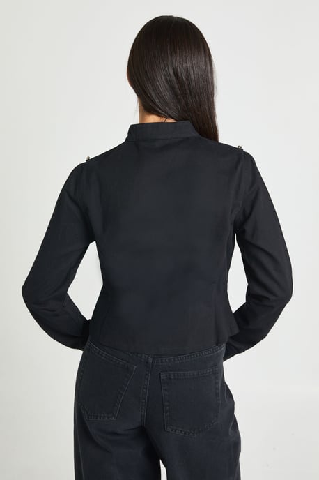 Twill Military Jacket - Image 2