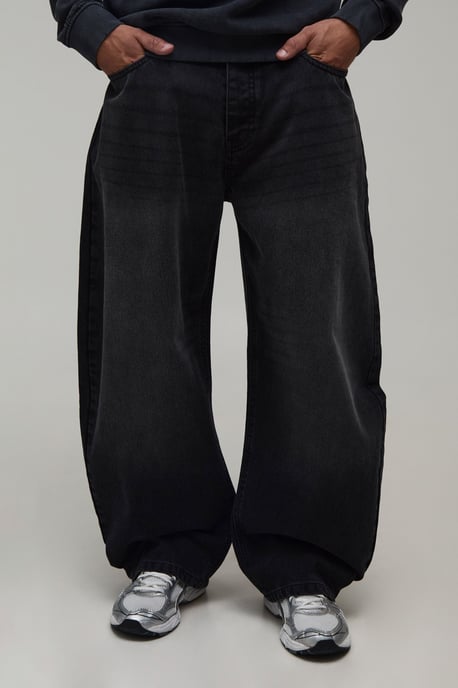 Extreme Barrel Fit Washed Jeans - Image 1