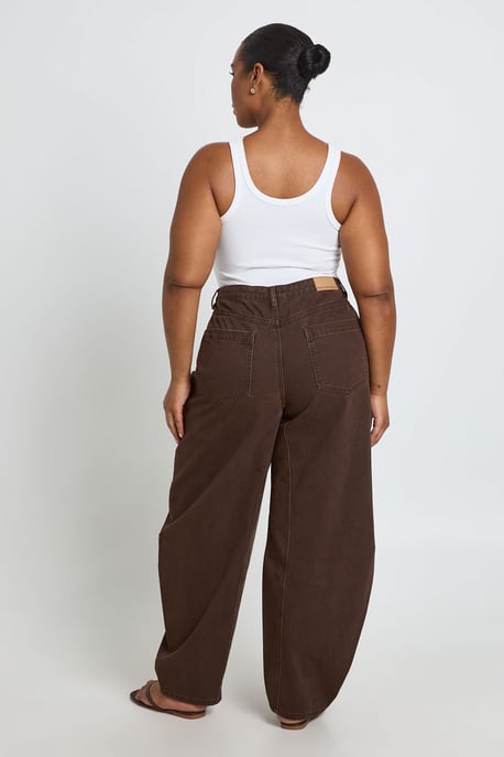 Plus Seam Detail Barrel Jean - Image 2