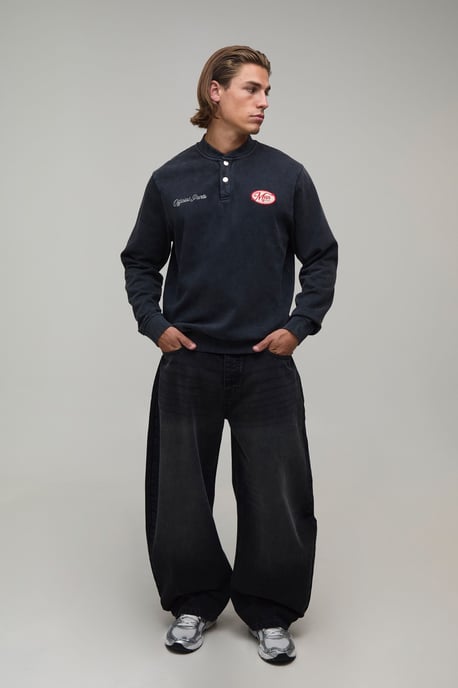 Extreme Barrel Fit Washed Jeans - Image 4