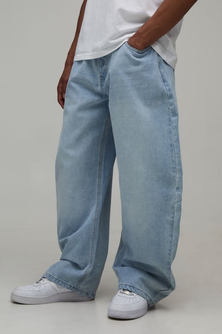 Extreme Barrel Fit Washed Jeans - Image 1