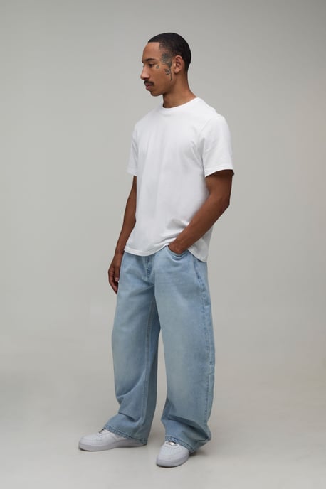 Extreme Barrel Fit Washed Jeans - Image 4