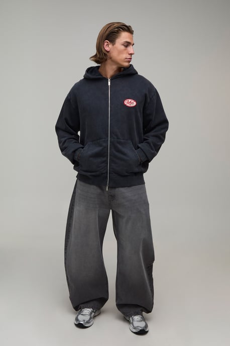 Extreme Barrel Fit Washed Jeans - Image 4
