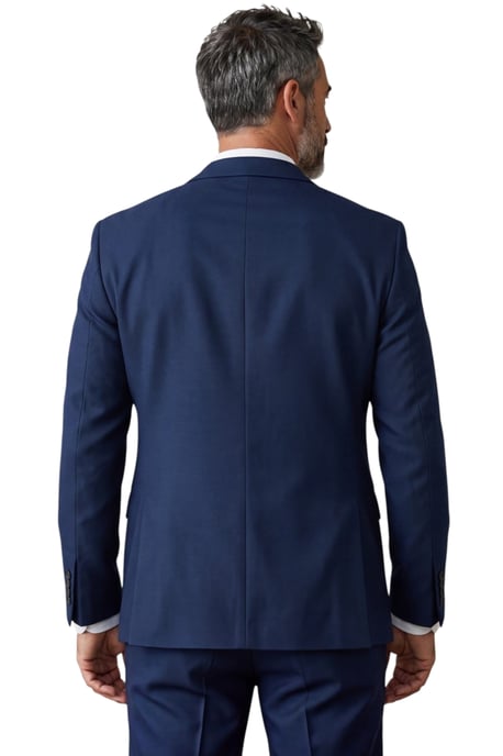 Blauw formeel driedelig pak voor heren, getailleerd, effen - IM4 - Image 6