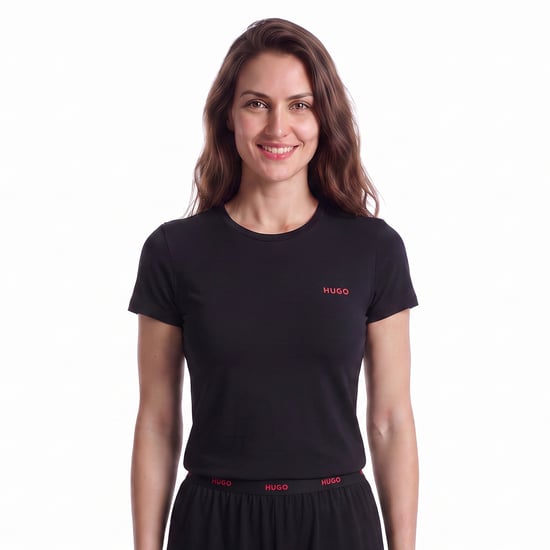 Women's Relaxed Fit Short Sleeve Pyjama T-Shirt 50555634 - Image 1
