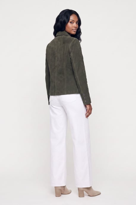 Ashley Leather Jacket Olive - Image 2