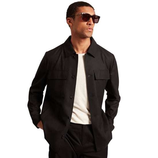 Ted Baker Selwynj Lightweight Black Wool Blend Jacket - Image 4