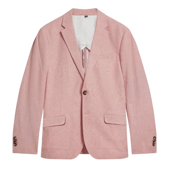 Ted Baker Kenleyj Stretch Pink Linen Blazer Jacket - Image 1