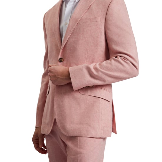 Ted Baker Kenleyj Stretch Pink Linen Blazer Jacket - Image 3